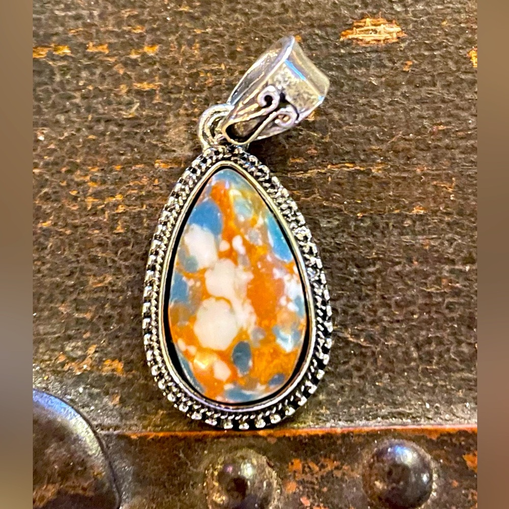 Southwestern Style Silver Pendant